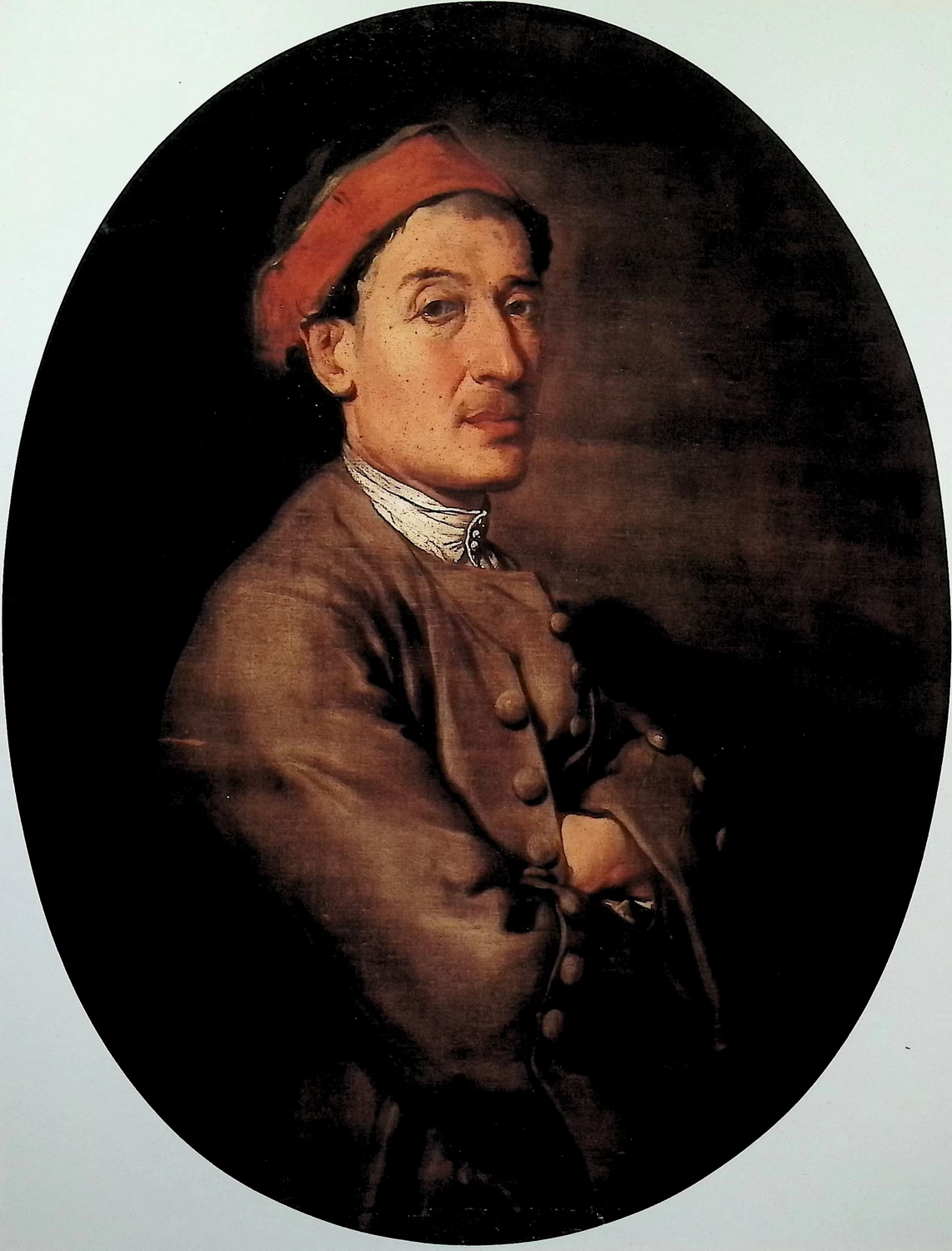 Giacomo Ceruti, il Pitocchetto - 346, Ritratto di uomo con berretto rosso